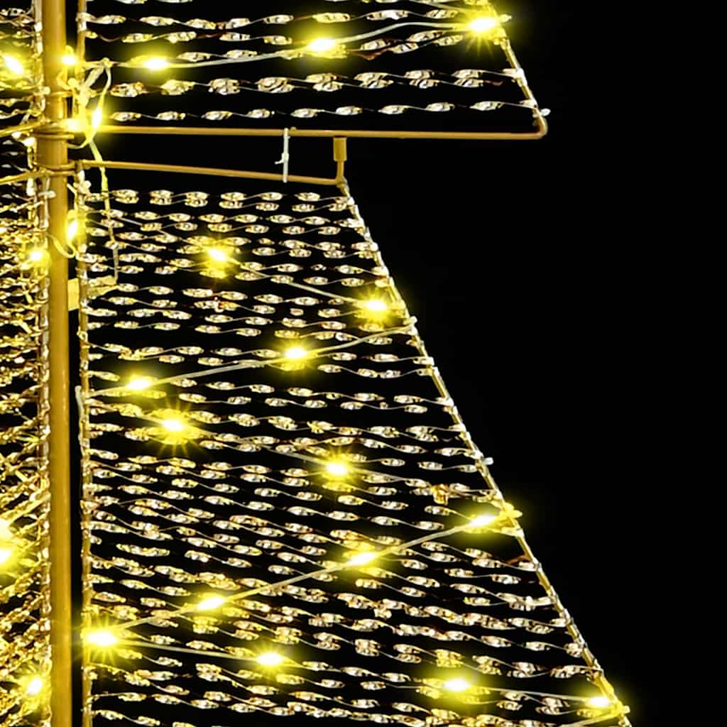 Christmas Tree with 240 LEDs Warm White 180 cm PET