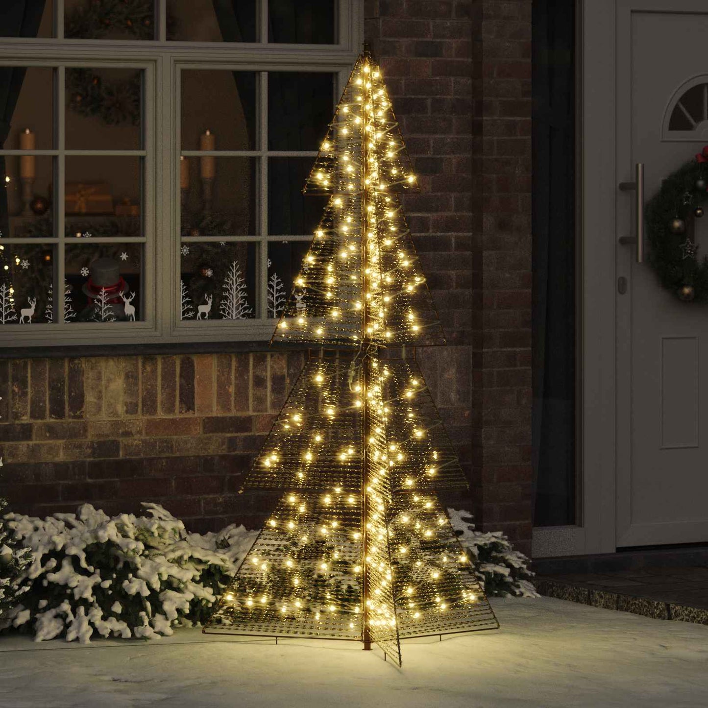 Christmas Tree with 240 LEDs Warm White 180 cm PET