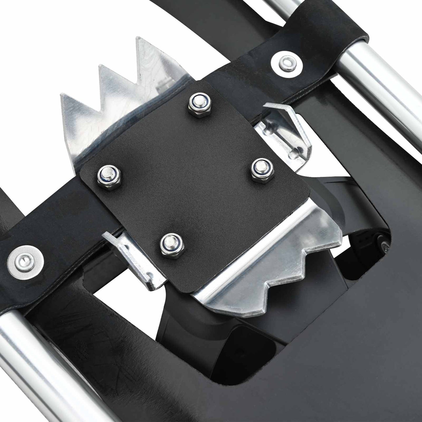 3 in 1 Snowshoes Silver and Black 63 x 21 cm Aluminum and HDPE