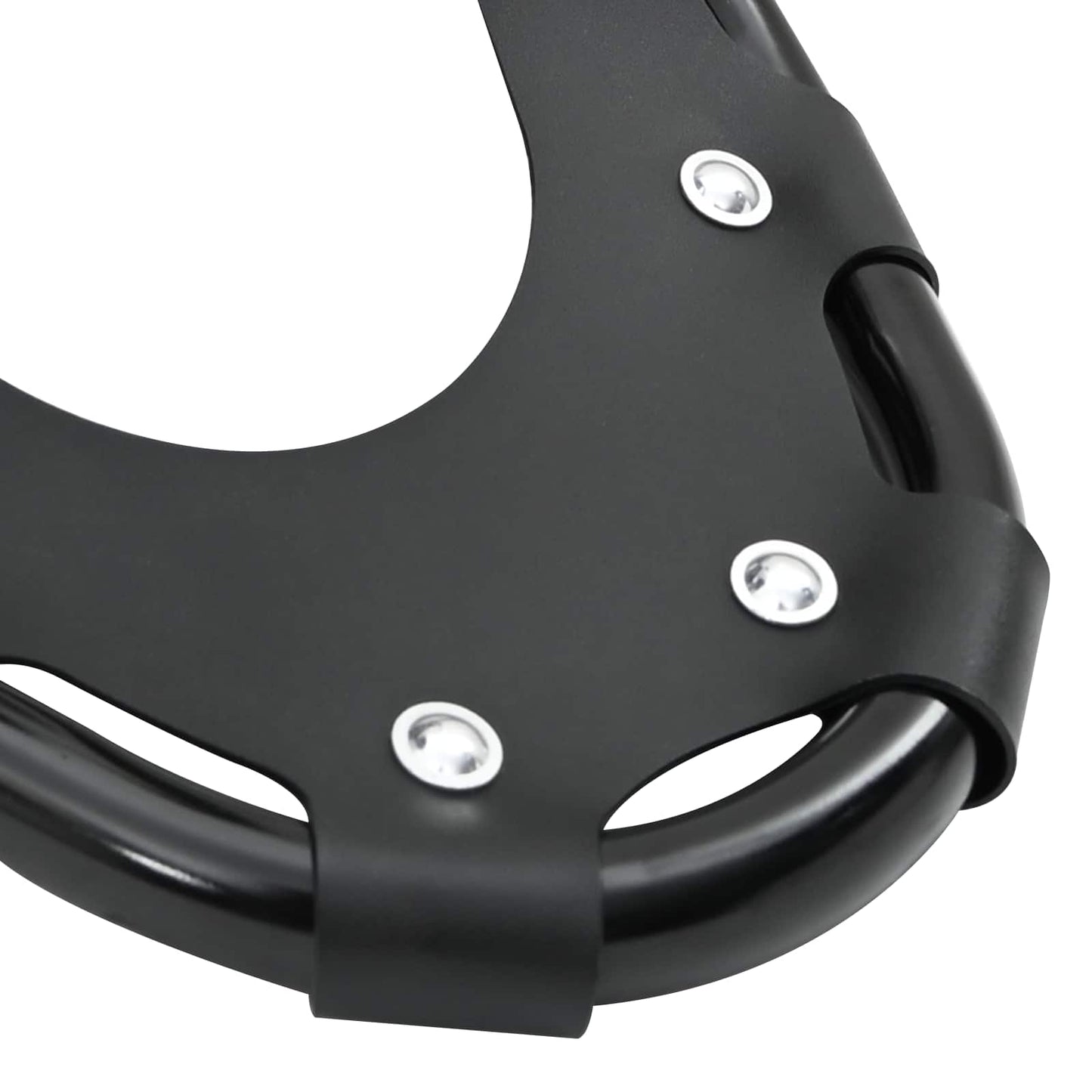 3 in 1 Snowshoes Black 63 x 21 cm Aluminum and HDPE