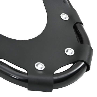 3 in 1 Snowshoes Black 63 x 21 cm Aluminum and HDPE