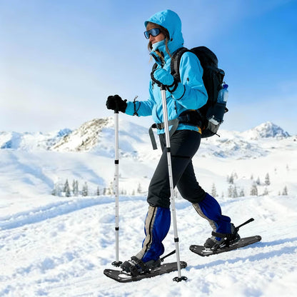3 in 1 Snowshoes Black 63 x 21 cm Aluminum and HDPE