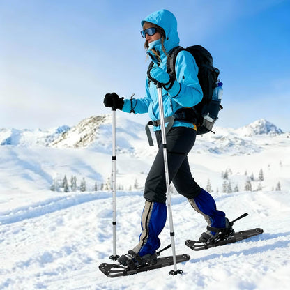 3 in 1 Snowshoes Black 78.5 x 22 cm Aluminum and HDPE