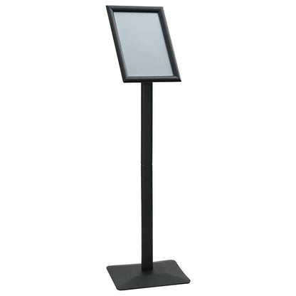Pedestal Poster Stand Silver A4 Cast Iron