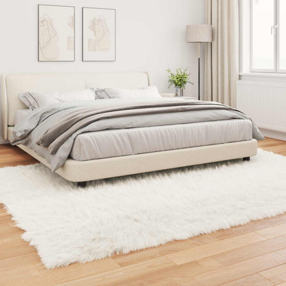 Faux Sheepskin Rug TAFALLA White 200 x 280 cm Polyester