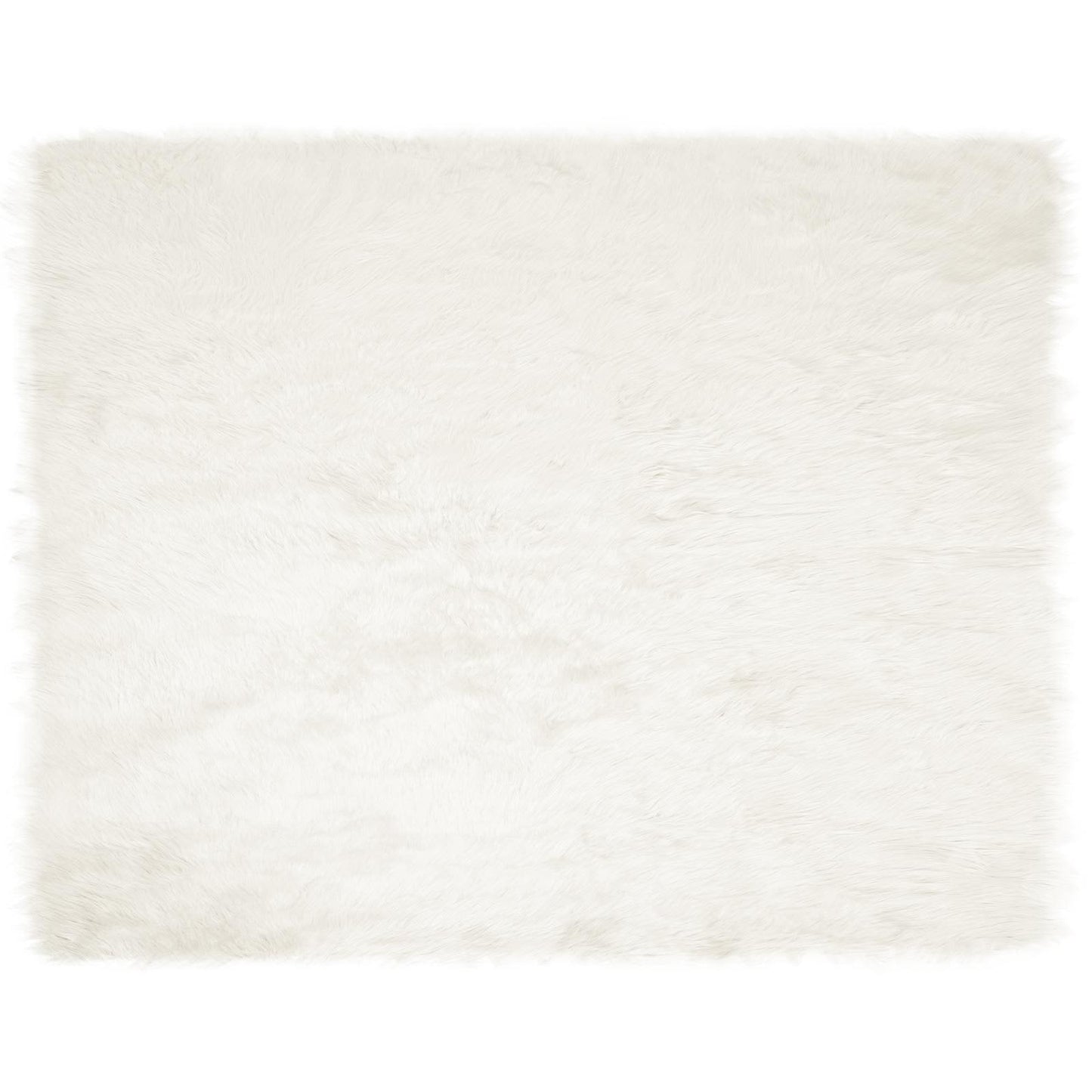 Faux Sheepskin Rug TAFALLA White 200 x 280 cm Polyester