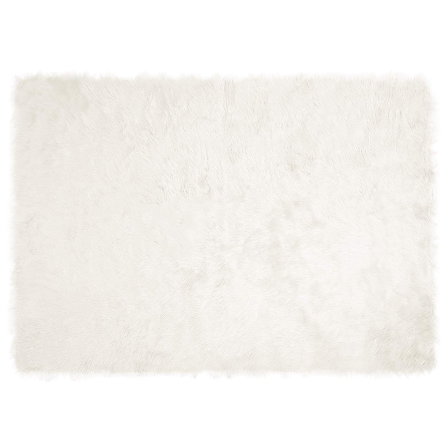 Faux Sheepskin Rug TAFALLA White 240 x 340 cm Polyester