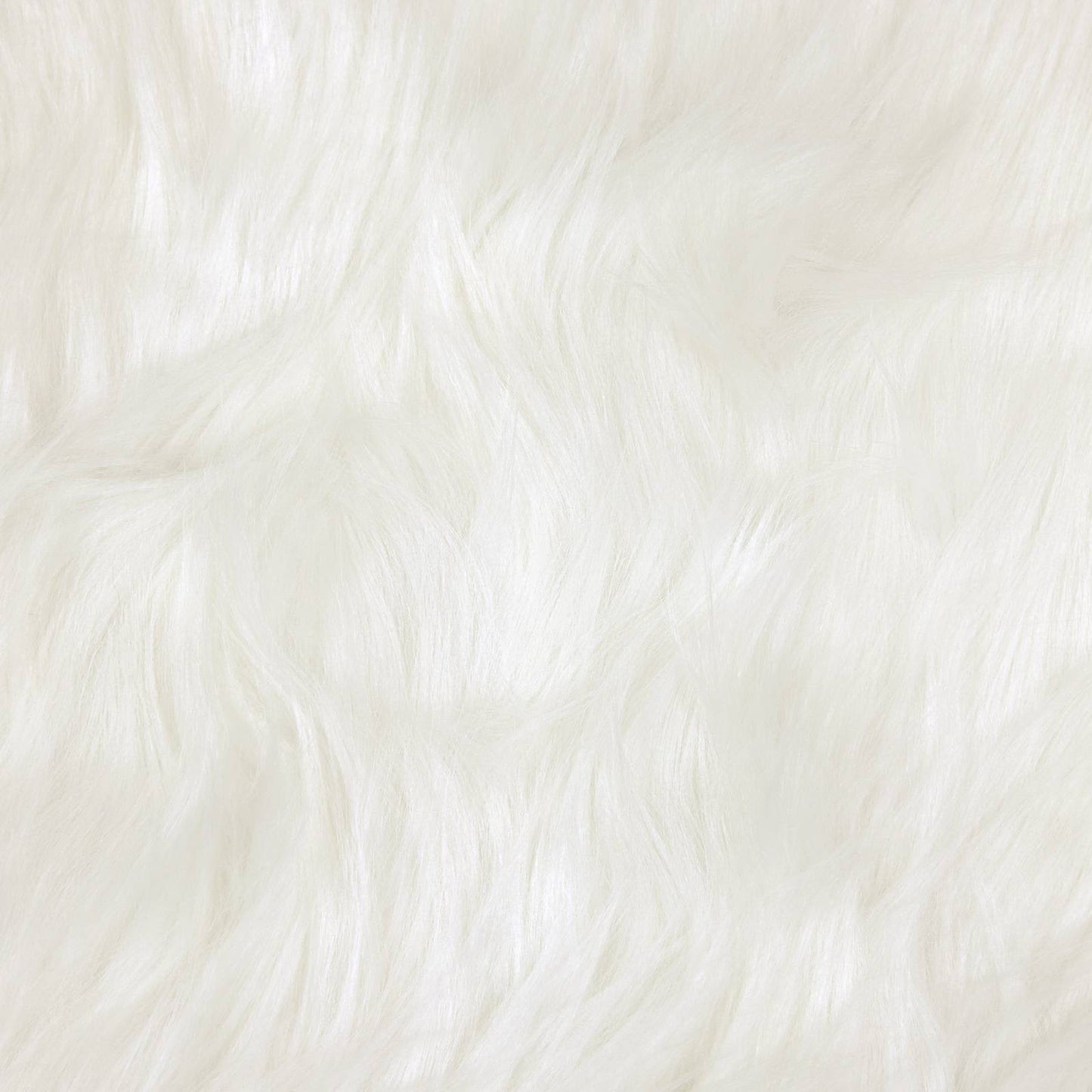 Faux Sheepskin Rug TAFALLA White 240 x 240 cm Polyester