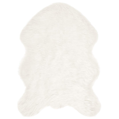 Faux Sheepskin Rug TAFALLA White 60 x 90 cm Polyester