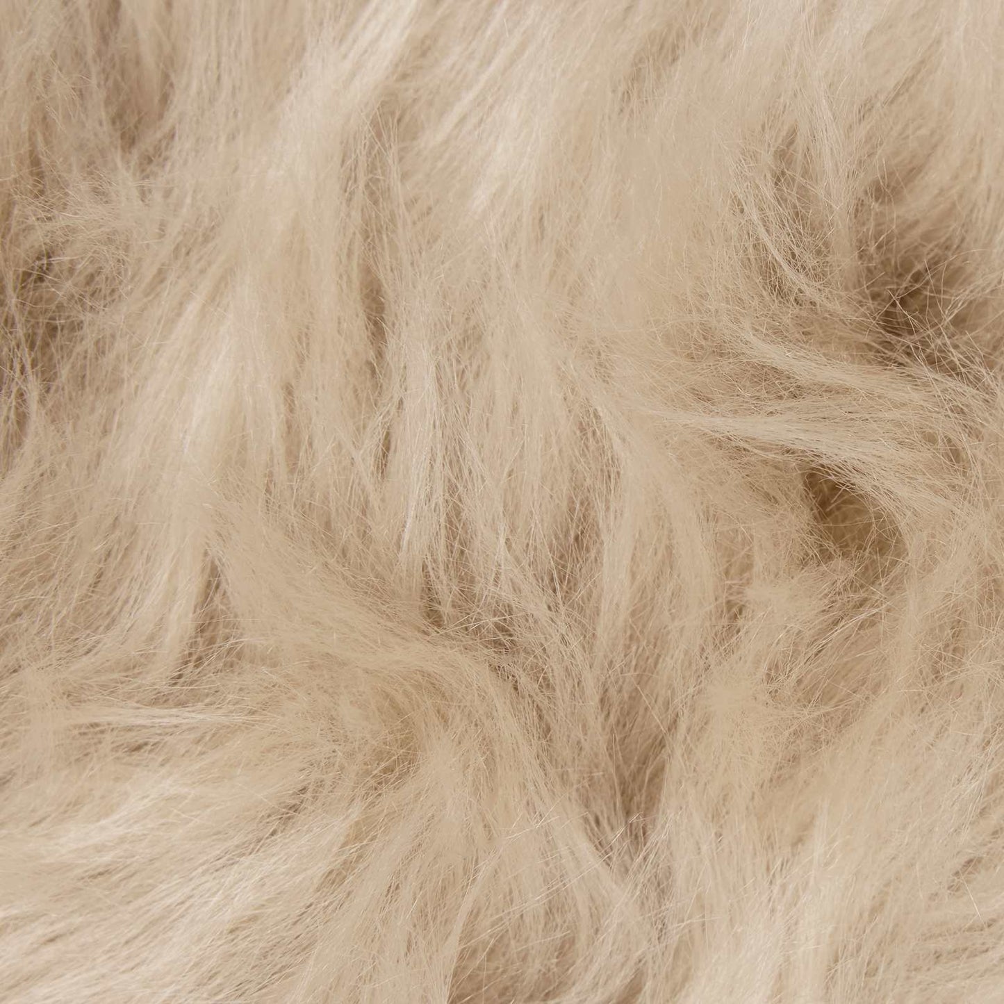 Faux Sheepskin Rug TAFALLA Beige 200 x 280 cm Polyester