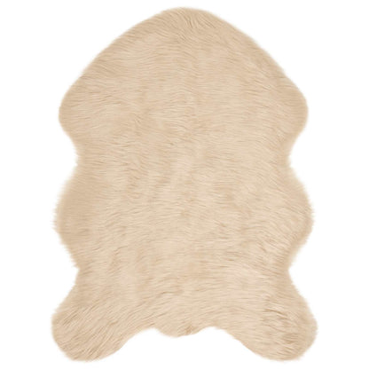 Faux Sheepskin Rug TAFALLA Beige 80 x 120 cm Polyester