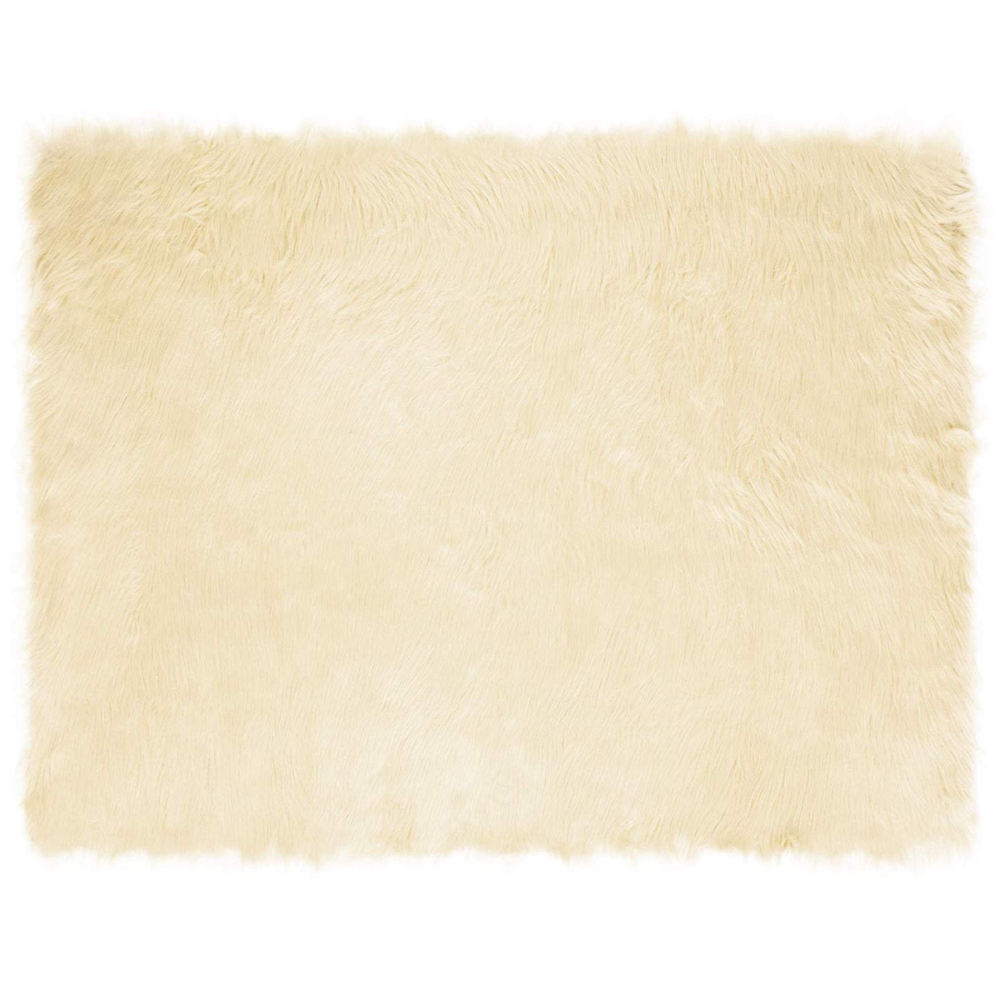 Faux Sheepskin Rug TAFALLA Cream 240 x 340 cm Polyester