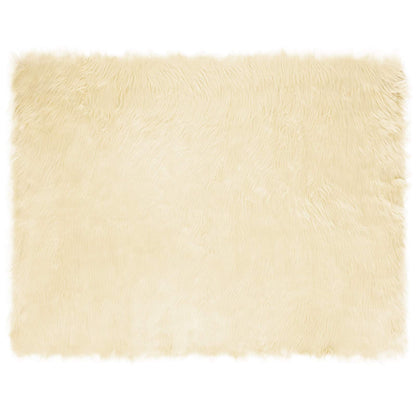Faux Sheepskin Rug TAFALLA Cream 240 x 340 cm Polyester
