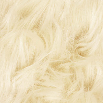 Faux Sheepskin Rug TAFALLA Cream Ø 80 cm Polyester