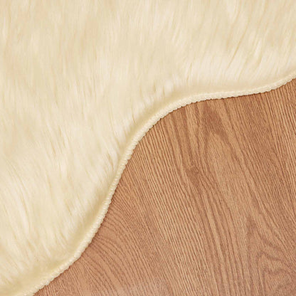 Faux Sheepskin Rug TAFALLA Cream 60 x 90 cm Polyester