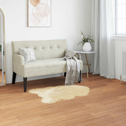 Faux Sheepskin Rug TAFALLA Cream 60 x 90 cm Polyester