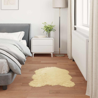 Faux Sheepskin Rug TAFALLA Cream 80 x 120 cm Polyester