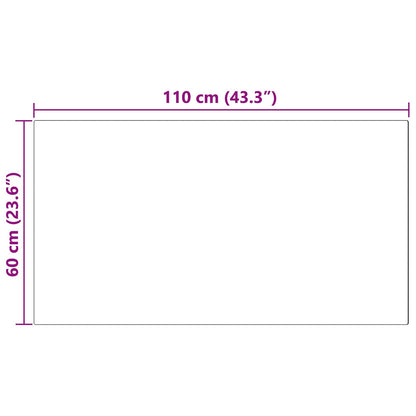 Faux Sheepskin Rug TAFALLA Grey 60 x 110 cm Polyester