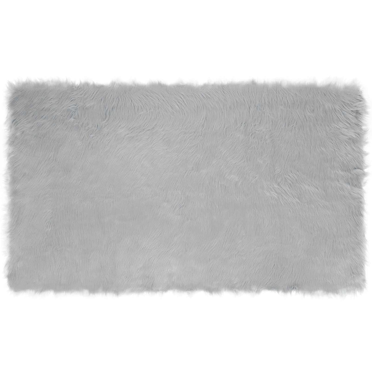 Faux Sheepskin Rug TAFALLA Grey 100 x 200 cm Polyester