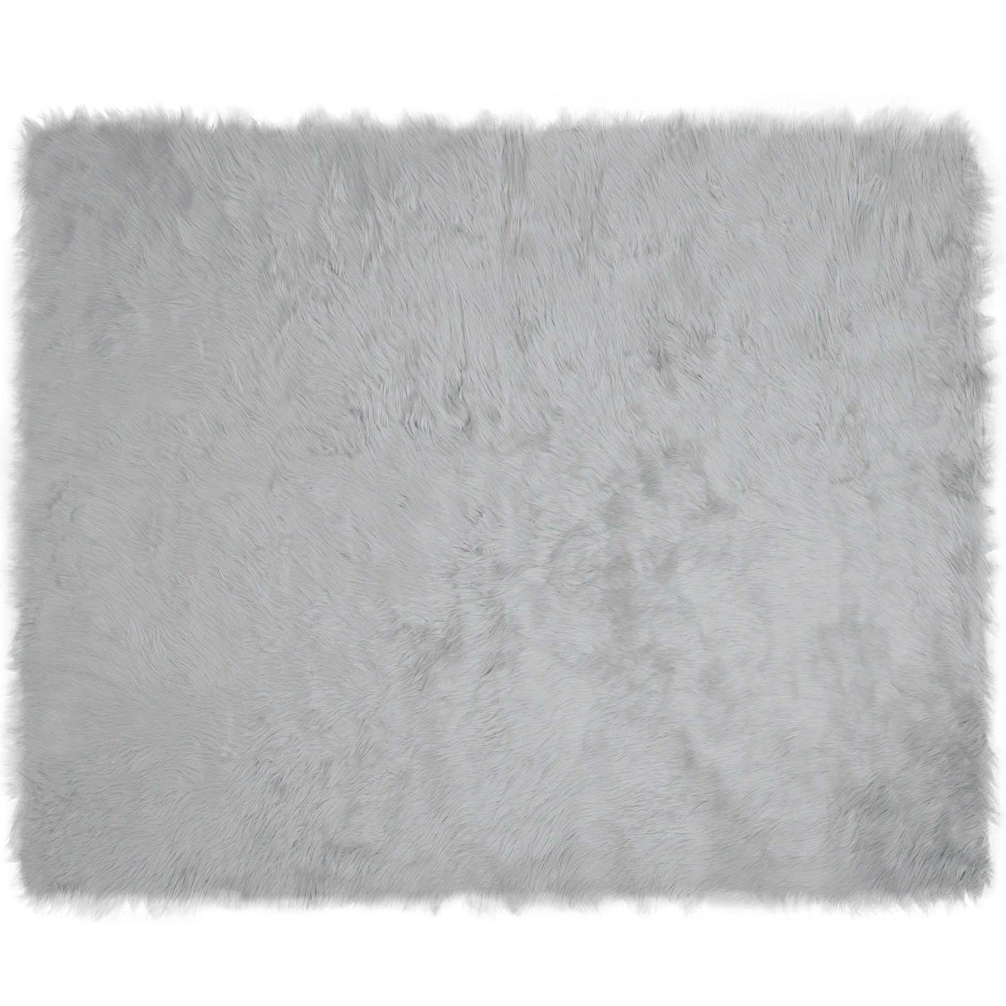 Faux Sheepskin Rug TAFALLA Grey 200 x 280 cm Polyester
