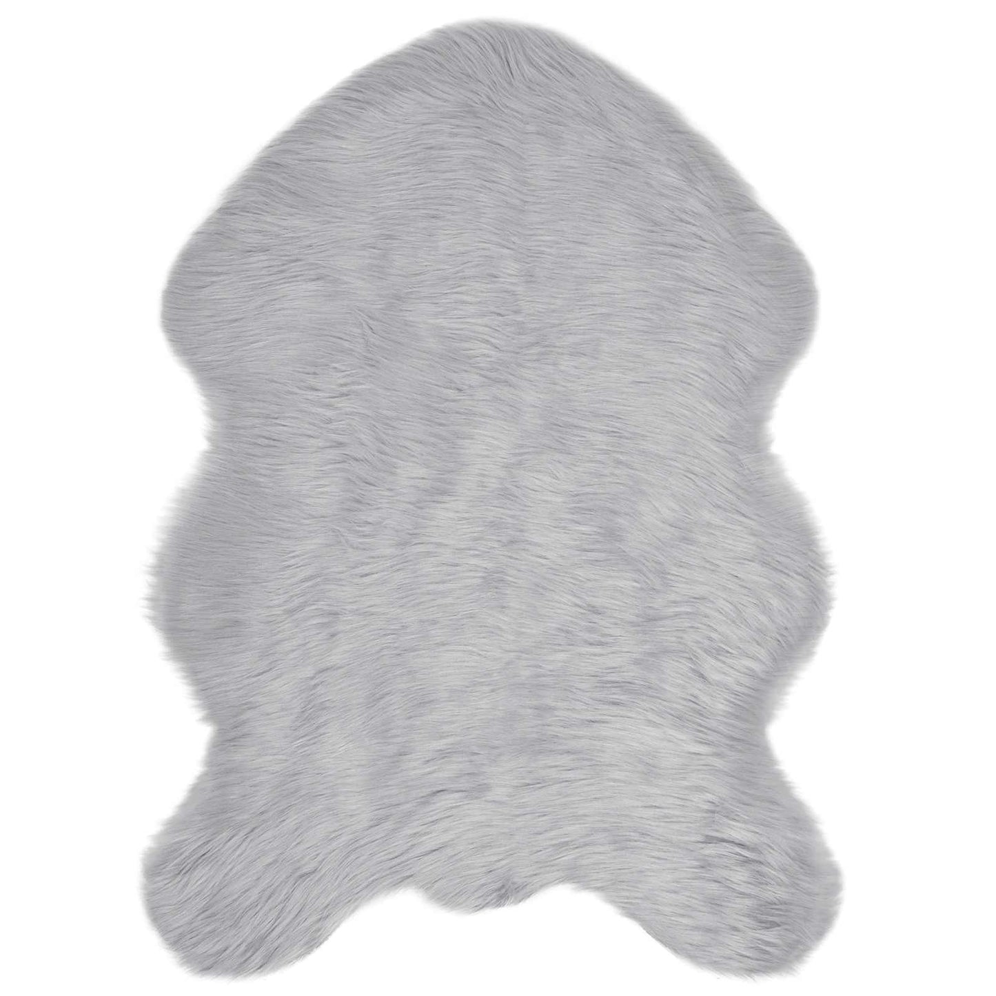 Faux Sheepskin Rug TAFALLA Grey 60 x 90 cm Polyester