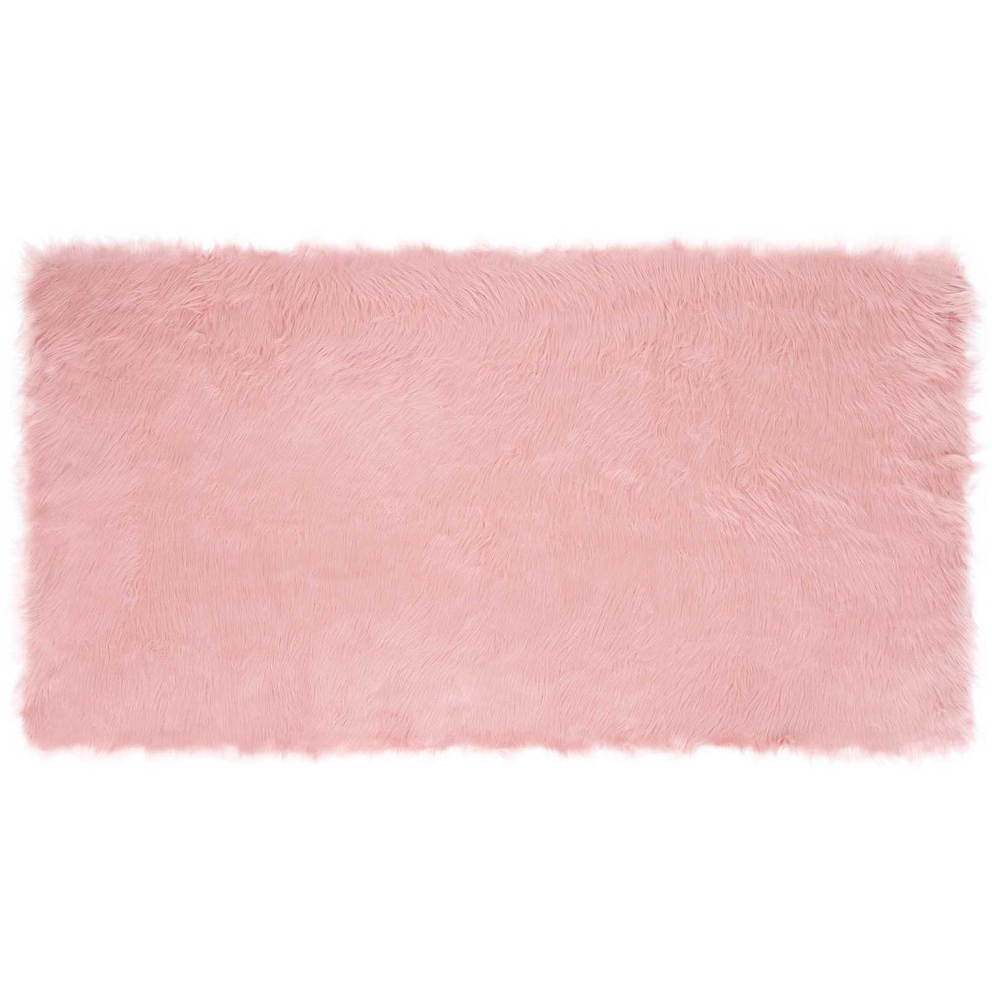Faux Sheepskin Rug TAFALLA Pink 80 x 150 cm Polyester