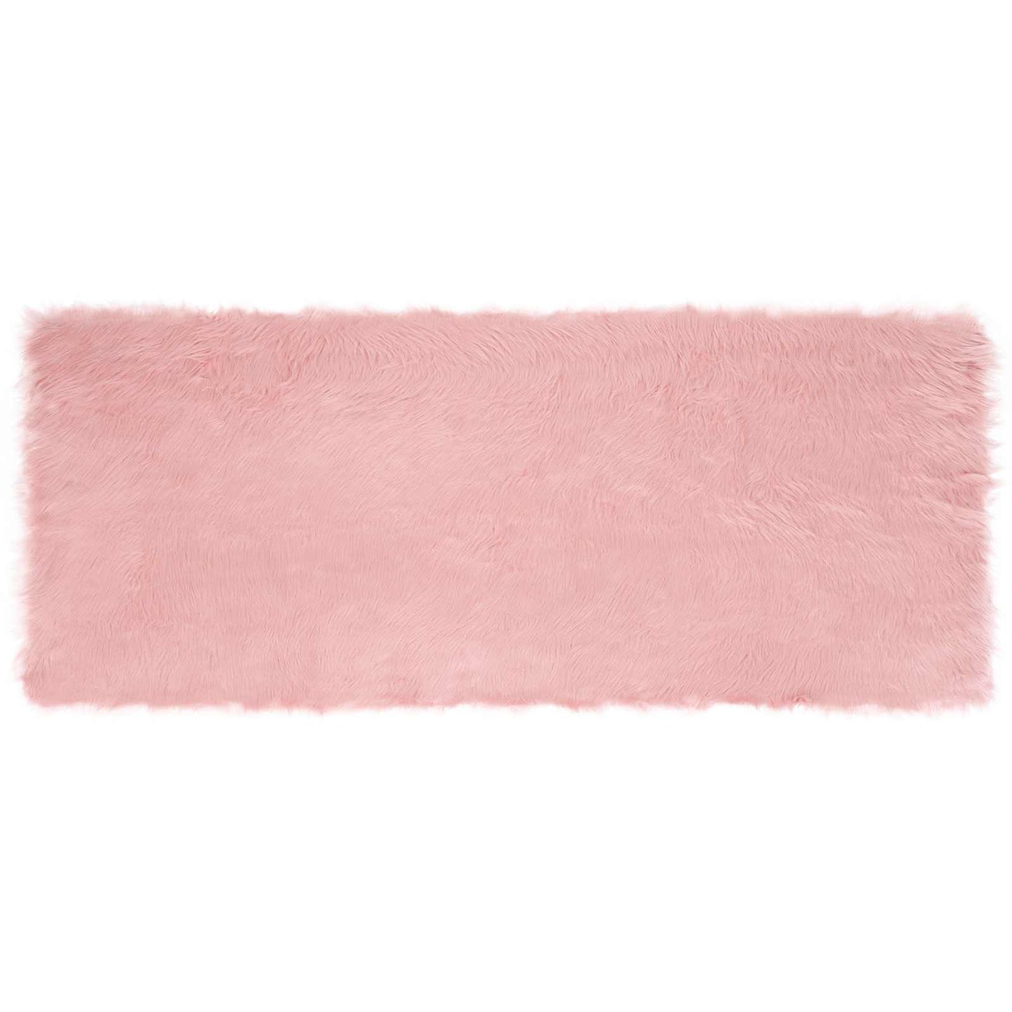 Faux Sheepskin Rug TAFALLA Pink 80 x 200 cm Polyester