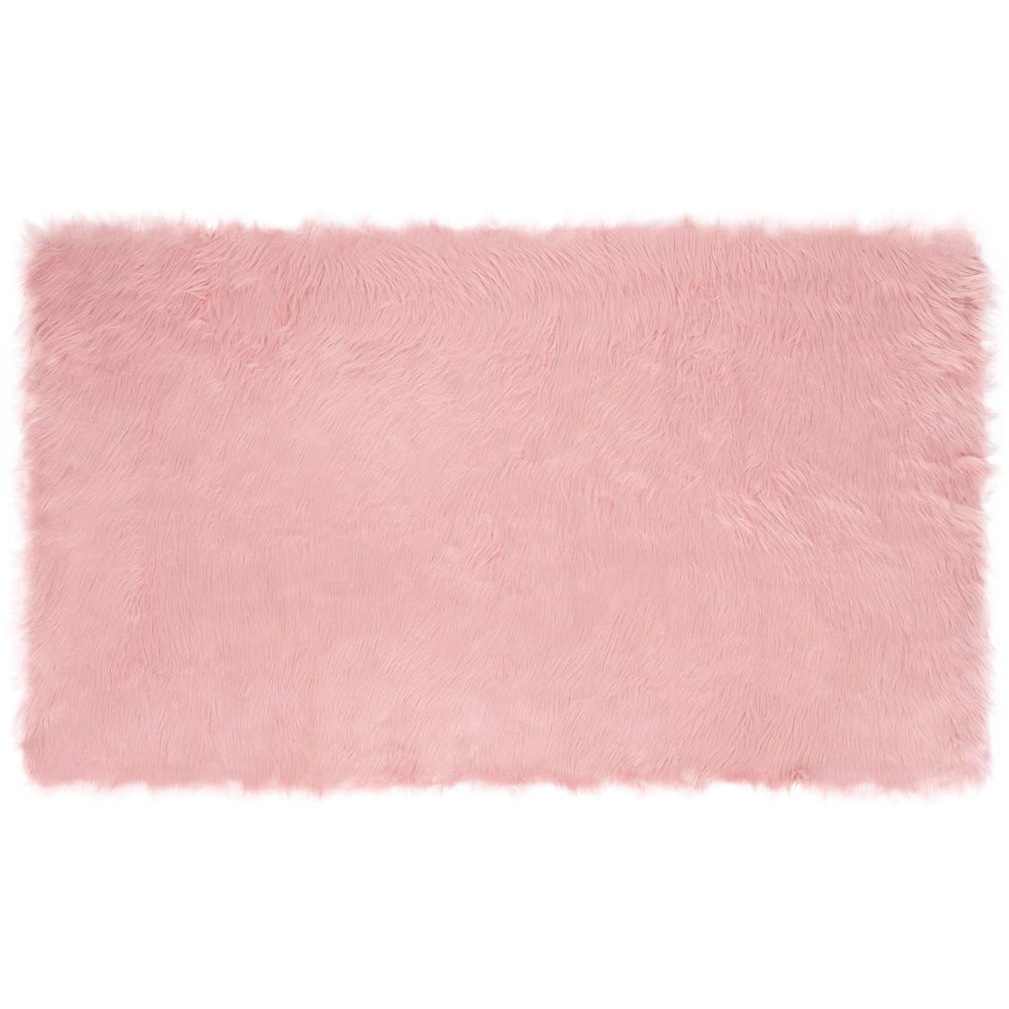 Faux Sheepskin Rug TAFALLA Pink 100 x 200 cm Polyester