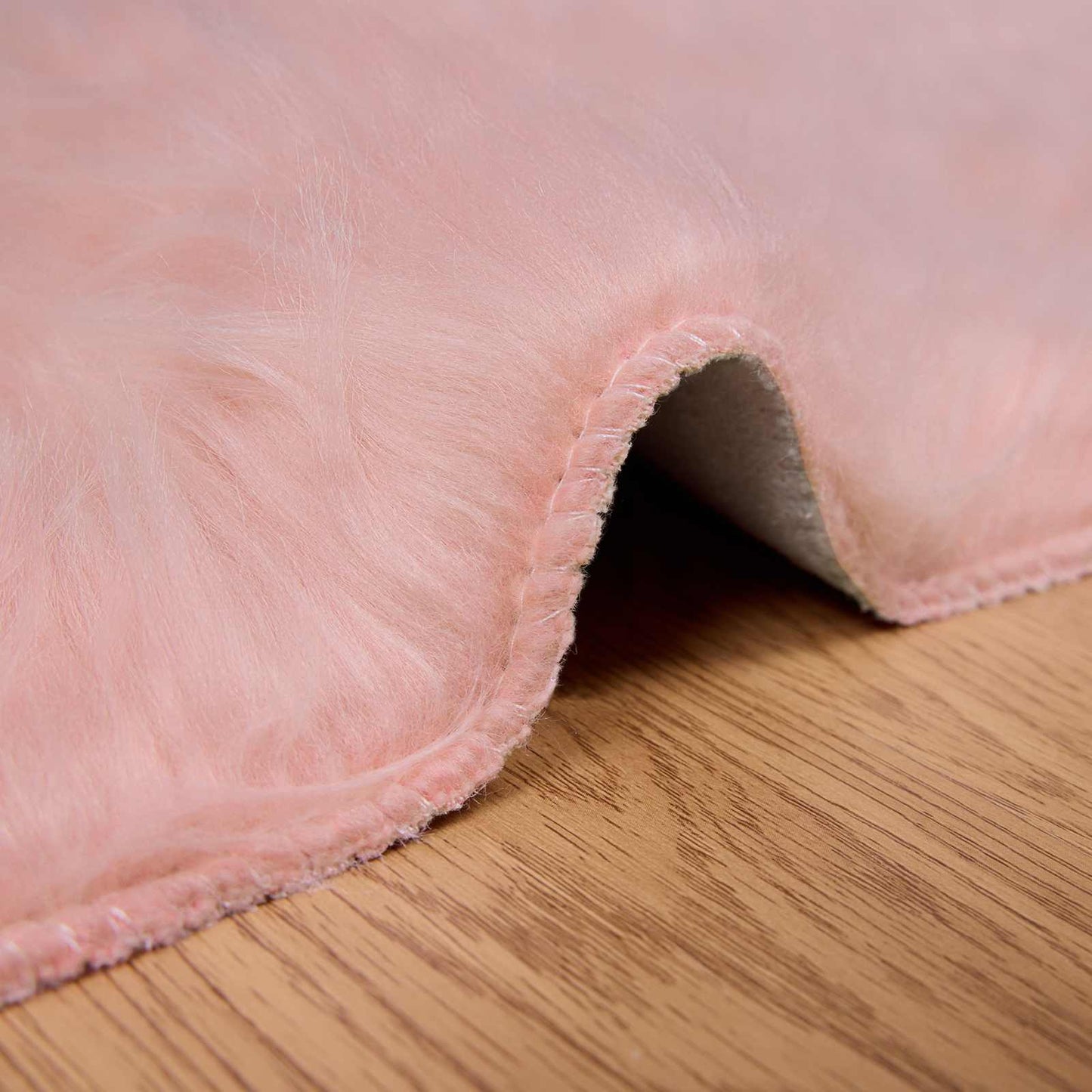 Faux Sheepskin Rug TAFALLA Pink 240 x 340 cm Polyester