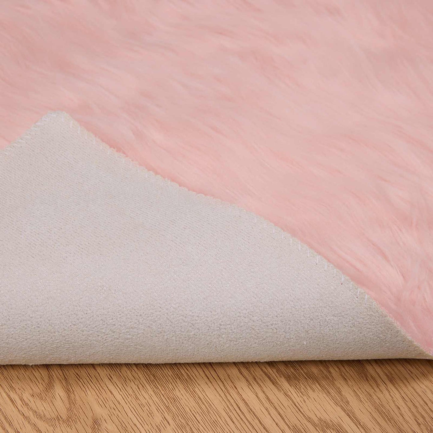 Faux Sheepskin Rug TAFALLA Pink 240 x 340 cm Polyester
