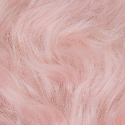Faux Sheepskin Rug TAFALLA Pink 240 x 340 cm Polyester