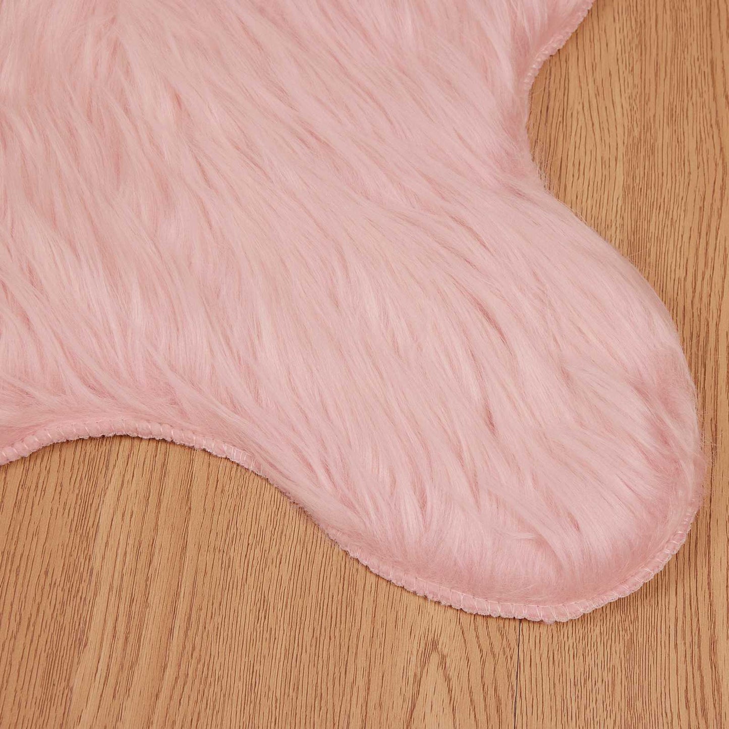 Faux Sheepskin Rug TAFALLA Pink 50 x 80 cm Polyester