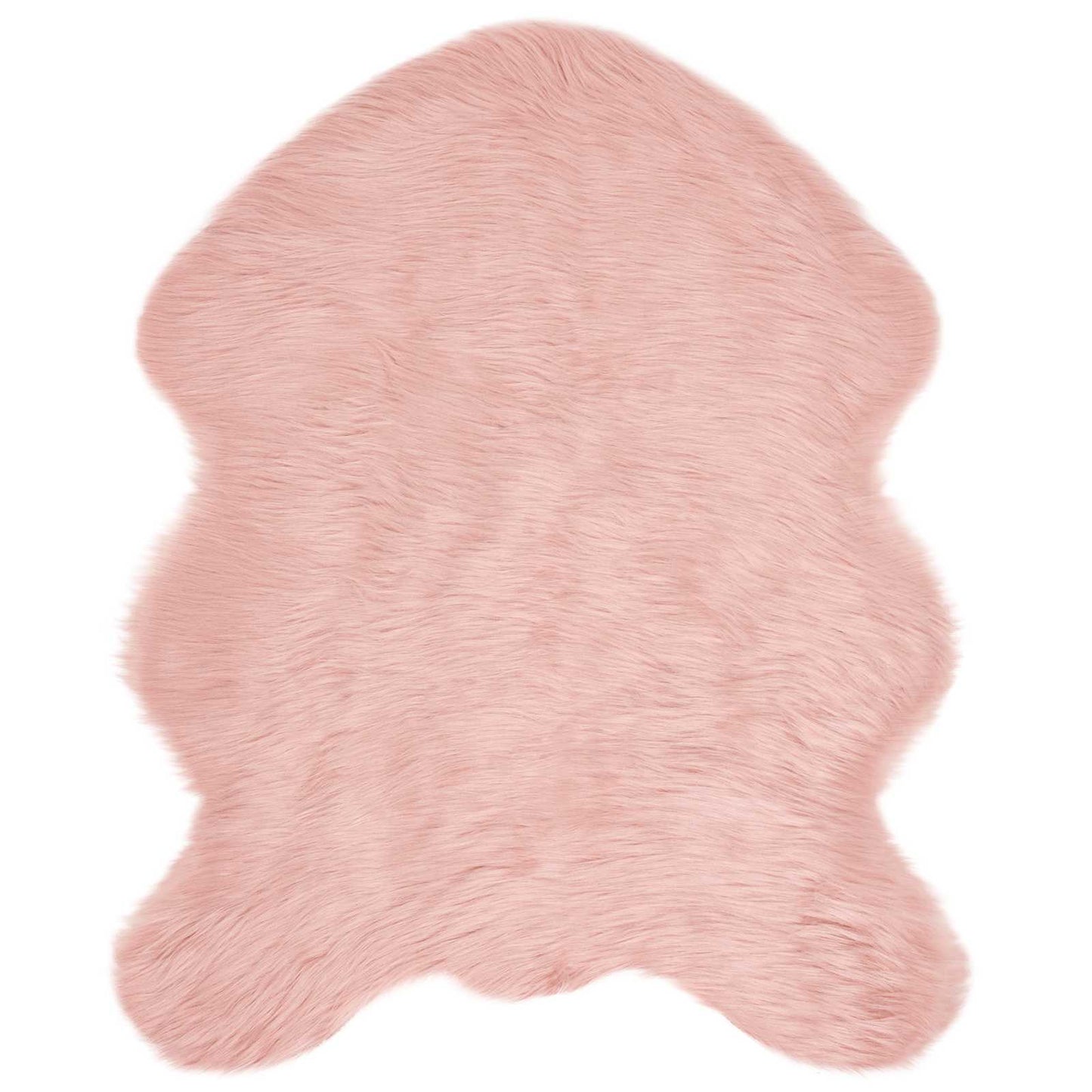 Faux Sheepskin Rug TAFALLA Pink 50 x 80 cm Polyester