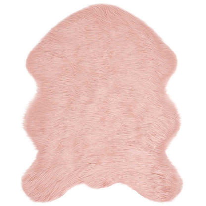 Faux Sheepskin Rug TAFALLA Pink 50 x 80 cm Polyester