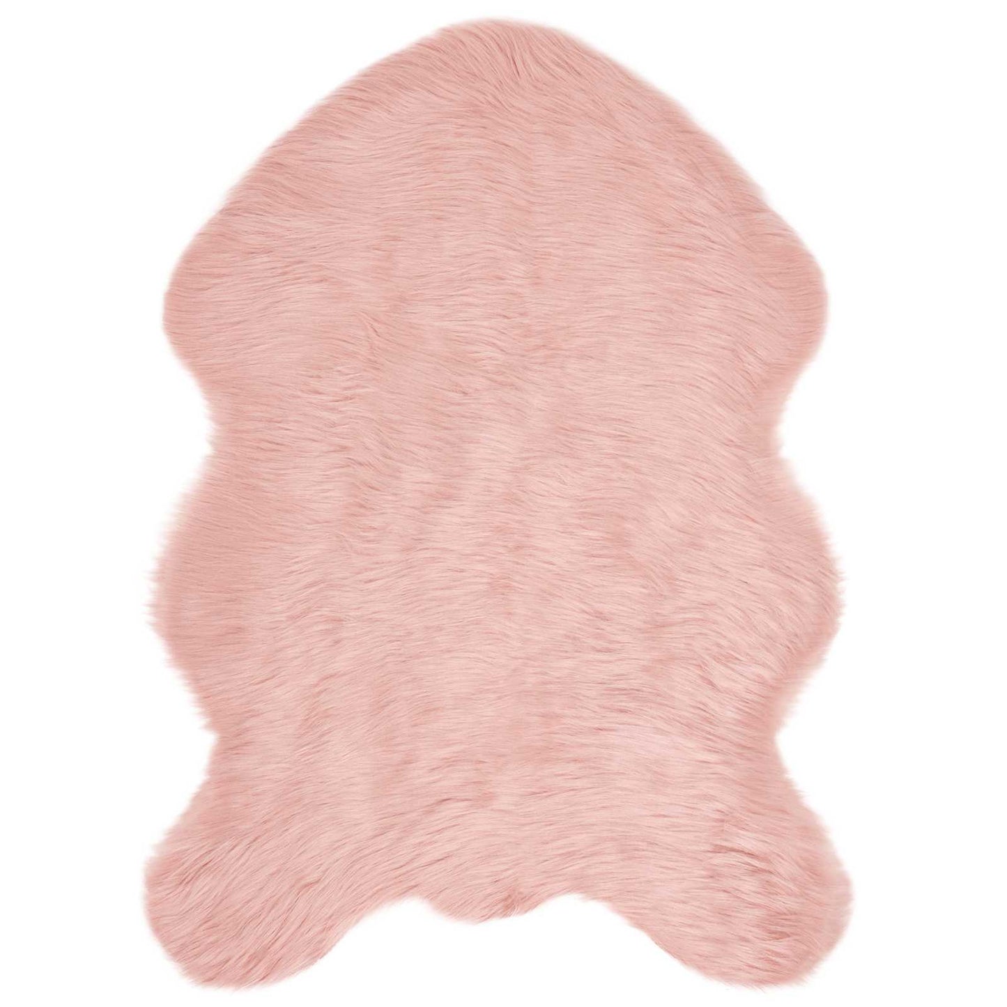 Faux Sheepskin Rug TAFALLA Pink 60 x 90 cm Polyester
