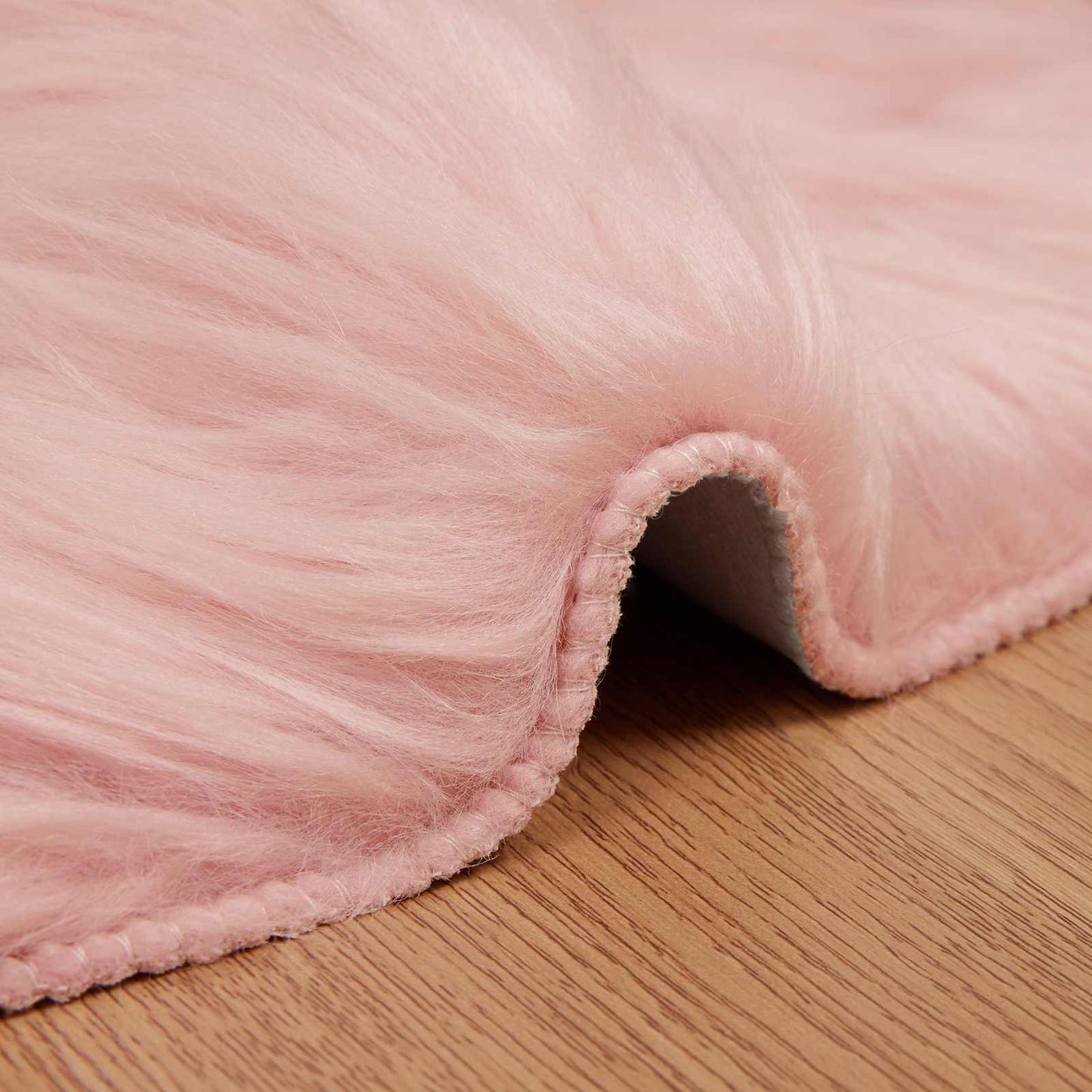 Faux Sheepskin Rug TAFALLA Pink 80 x 120 cm Polyester