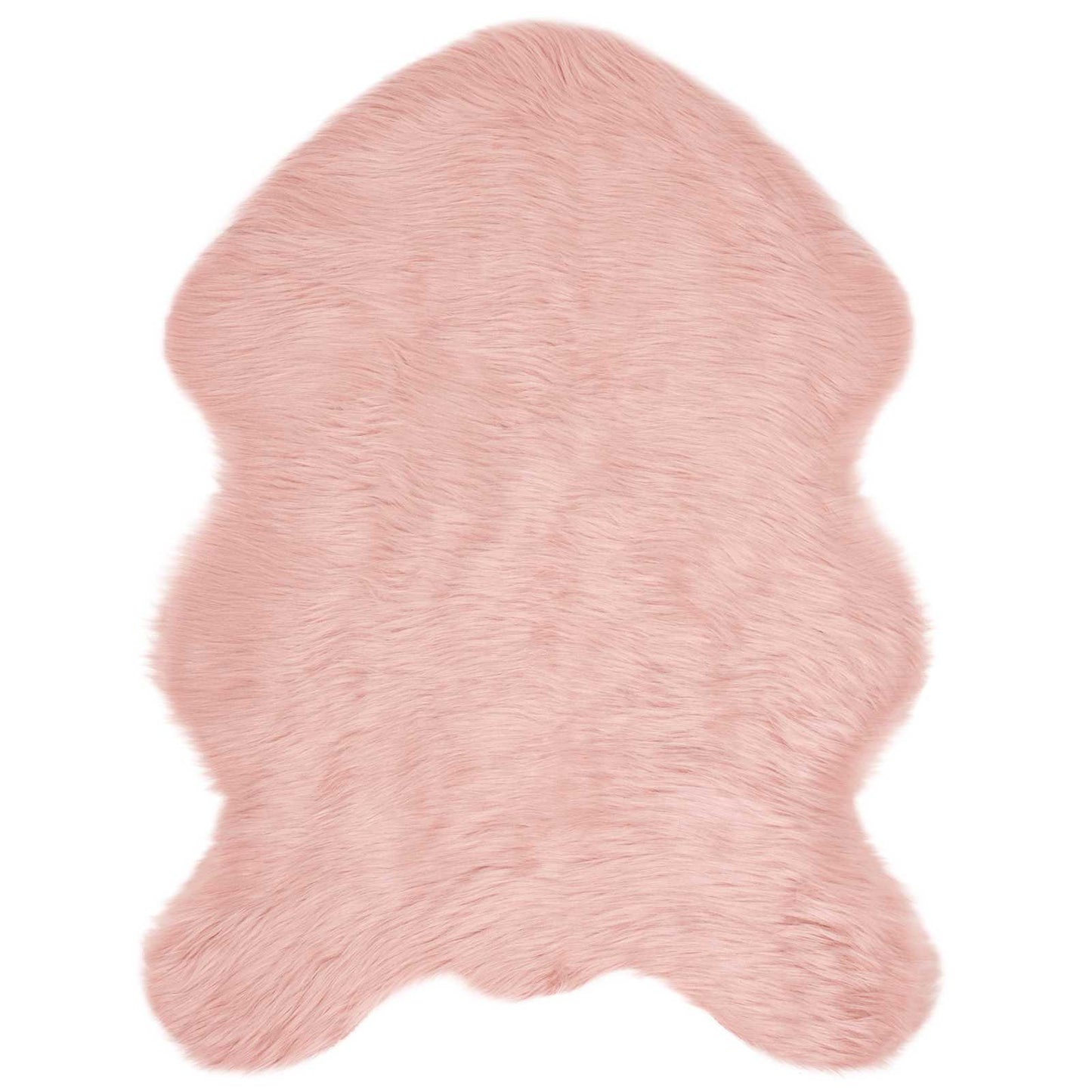 Faux Sheepskin Rug TAFALLA Pink 80 x 120 cm Polyester