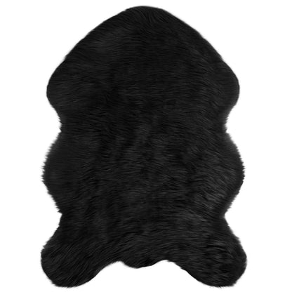 Faux Sheepskin Rug TAFALLA Black 60 x 90 cm Polyester