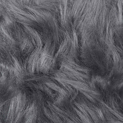 Faux Sheepskin Rug TAFALLA Anthracite 80 x 150 cm Polyester