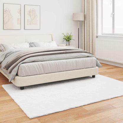 Anti-Slip Faux Rabbit Fur Rug OLITE White 120 x 170 cm