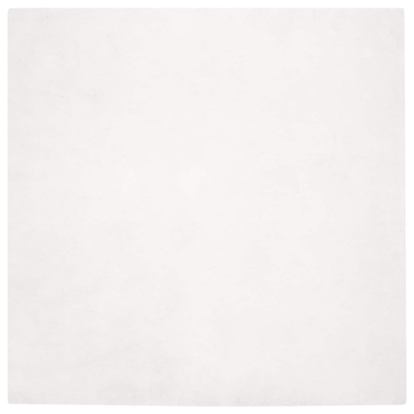 Anti-Slip Faux Rabbit Fur Rug OLITE White 240 x 240 cm