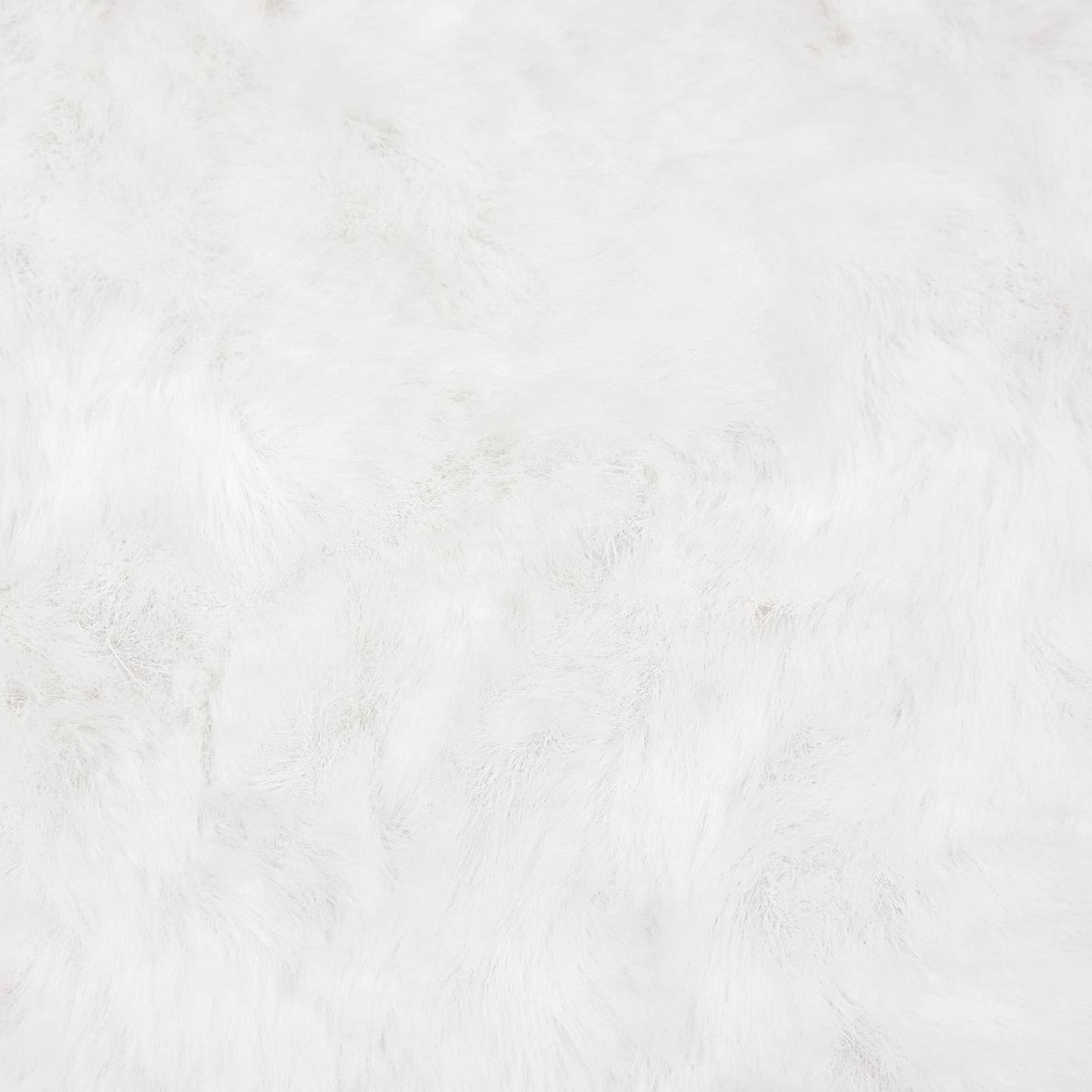 Anti-Slip Faux Rabbit Fur Rug OLITE White Ø 100 cm Polyester