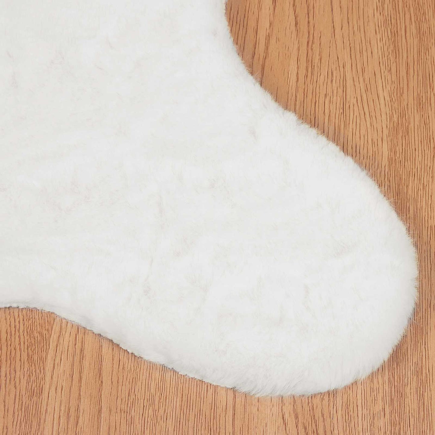 Anti-Slip Faux Rabbit Fur Rug OLITE White 60 x 90 cm Polyester