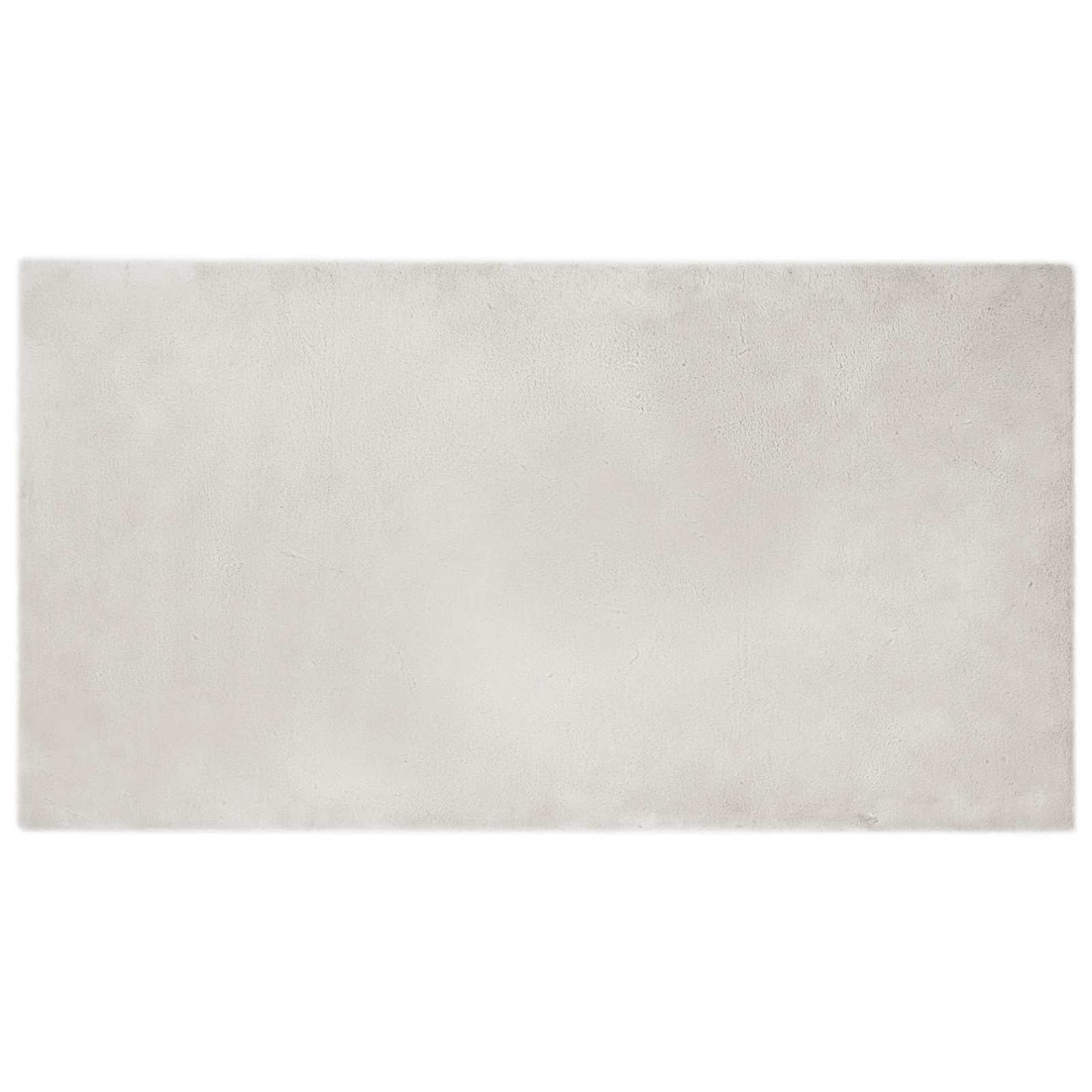 Anti-Slip Faux Rabbit Fur Rug OLITE Beige 60 x 110 cm Polyester