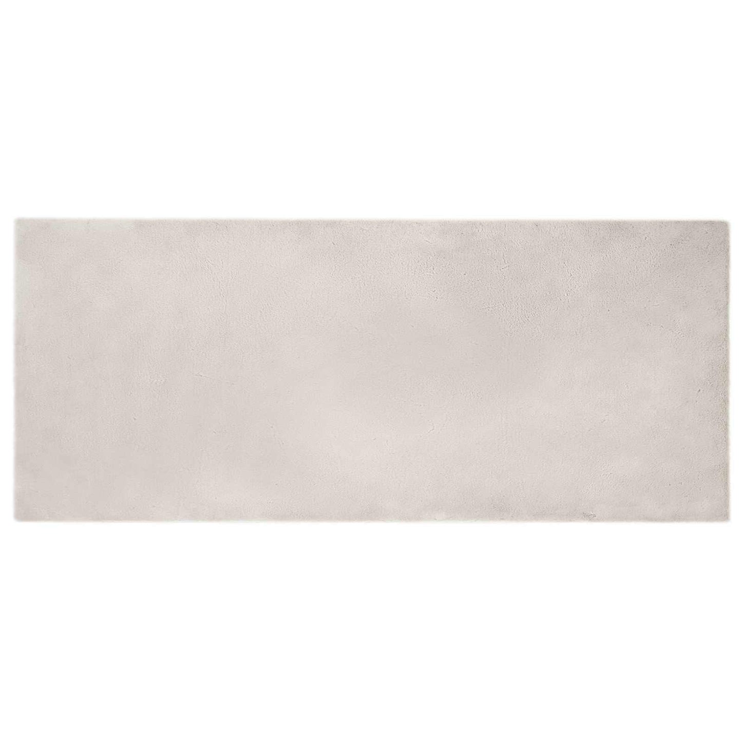 Anti-Slip Faux Rabbit Fur Rug OLITE Beige 80 x 200 cm Polyester