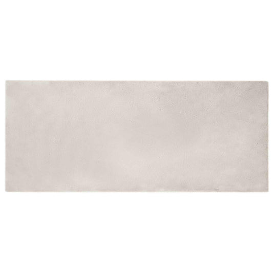Anti-Slip Faux Rabbit Fur Rug OLITE Beige 100 x 200 cm