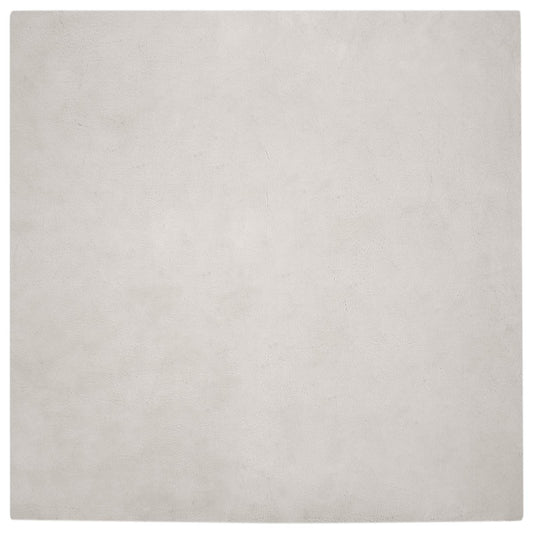 Anti-Slip Faux Rabbit Fur Rug OLITE Beige 200 x 200 cm