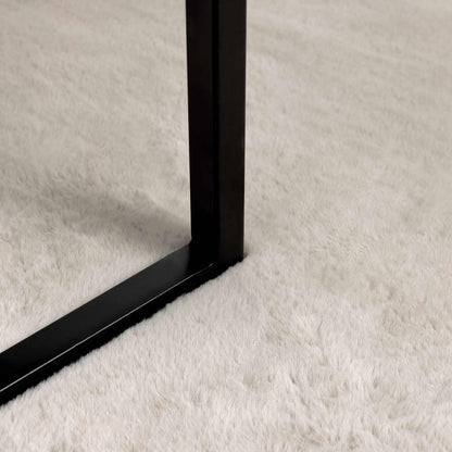 Anti-Slip Faux Rabbit Fur Rug OLITE Beige Ø 100 cm Polyester