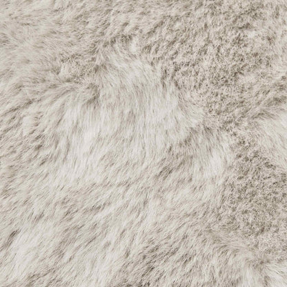 Anti-Slip Faux Rabbit Fur Rug OLITE Beige Ø 200 cm Polyester