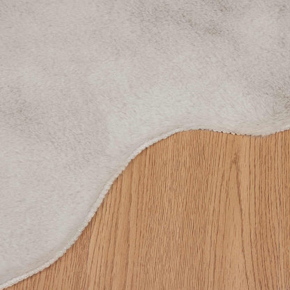 Anti-Slip Faux Rabbit Fur Rug OLITE Beige 50 x 80 cm Polyester